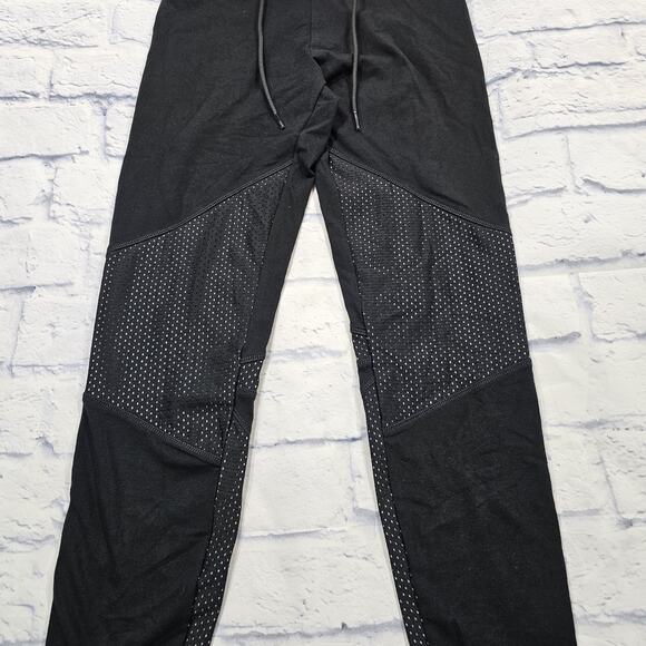 Victorias Secret PINK Yoga WOMENS S Campus Leggings Dog Black Yellow Drawstring - Picture 2 of 13